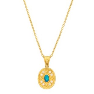 Gurhan Muse Gold Opal & Diamond Pendant