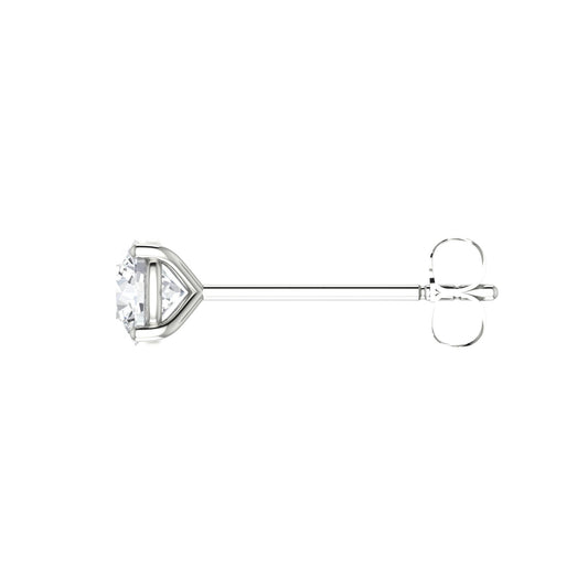 Round Diamond Stud Earrings