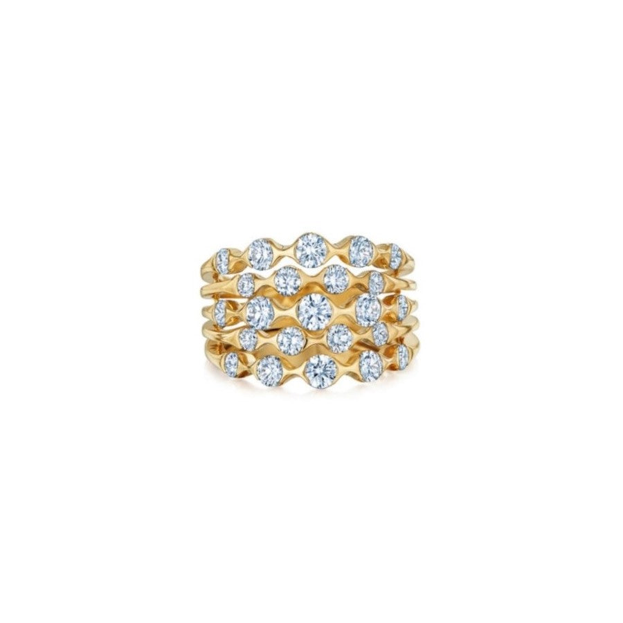 Kwiat Zen Five-Row Brilliant Cut Diamond Ring