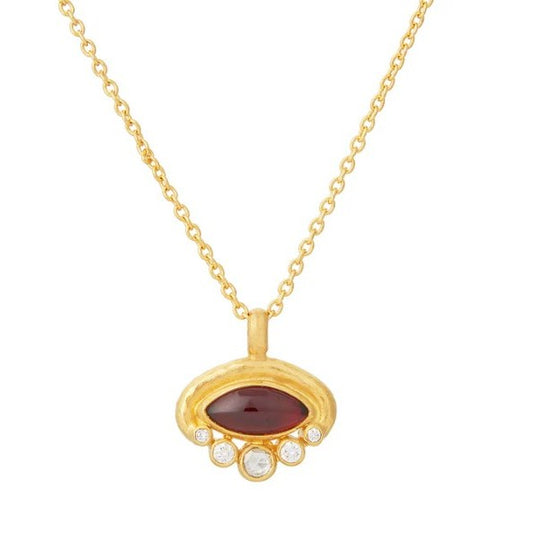 Gurhan Muse Gold Garnet & Diamond Pendant
