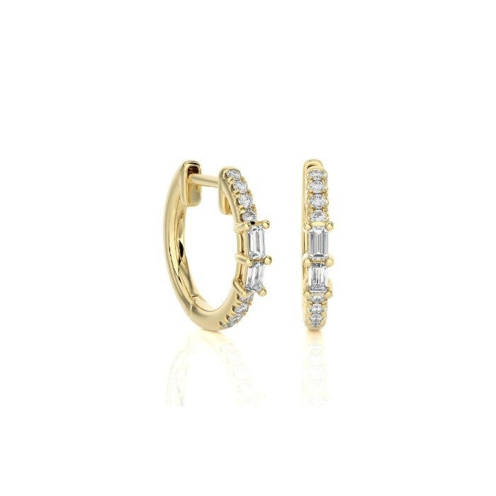 Diamond Hoop Earrings