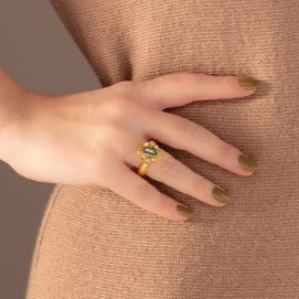 Gurhan Muse Gold Tourmaline & Diamond Ring