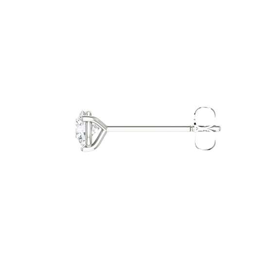 Round Diamond Stud Earrings