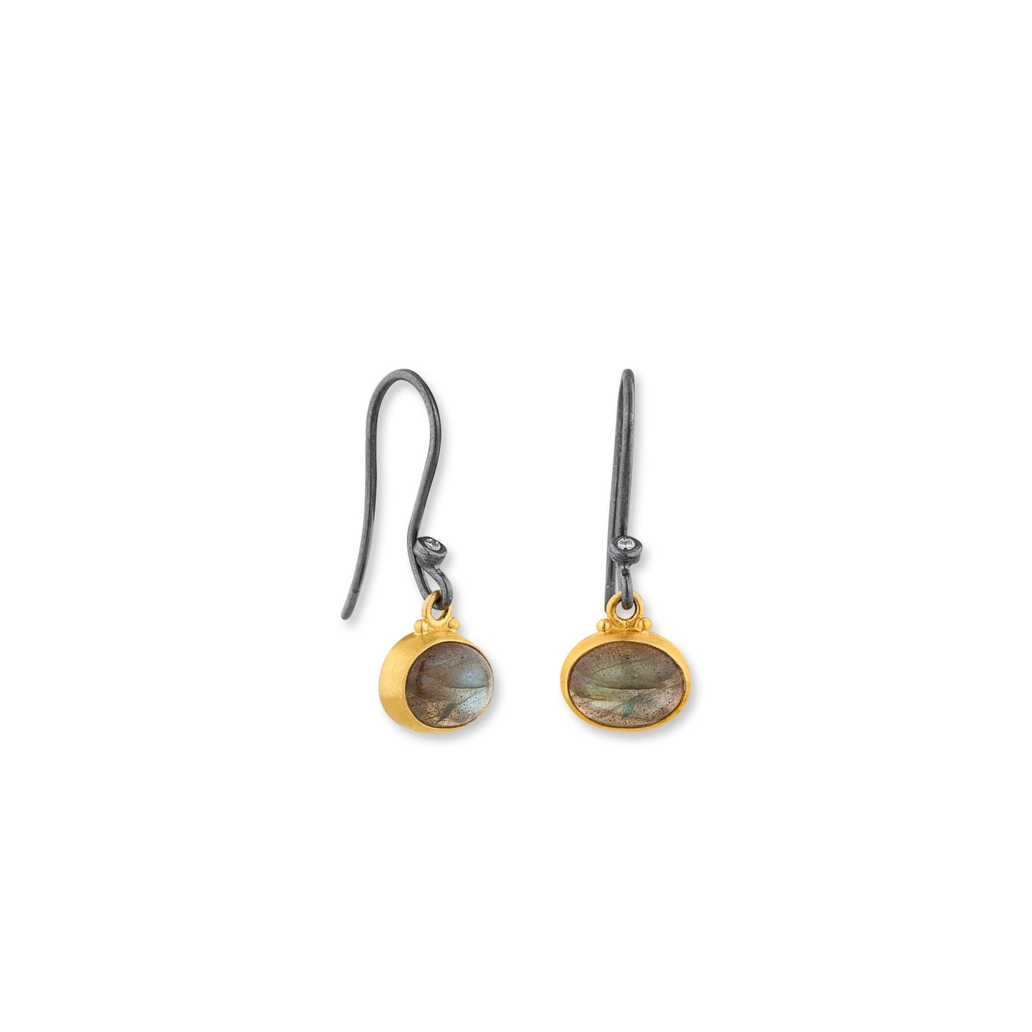 Lika Behar Labradorite & Diamond Drop Earrings