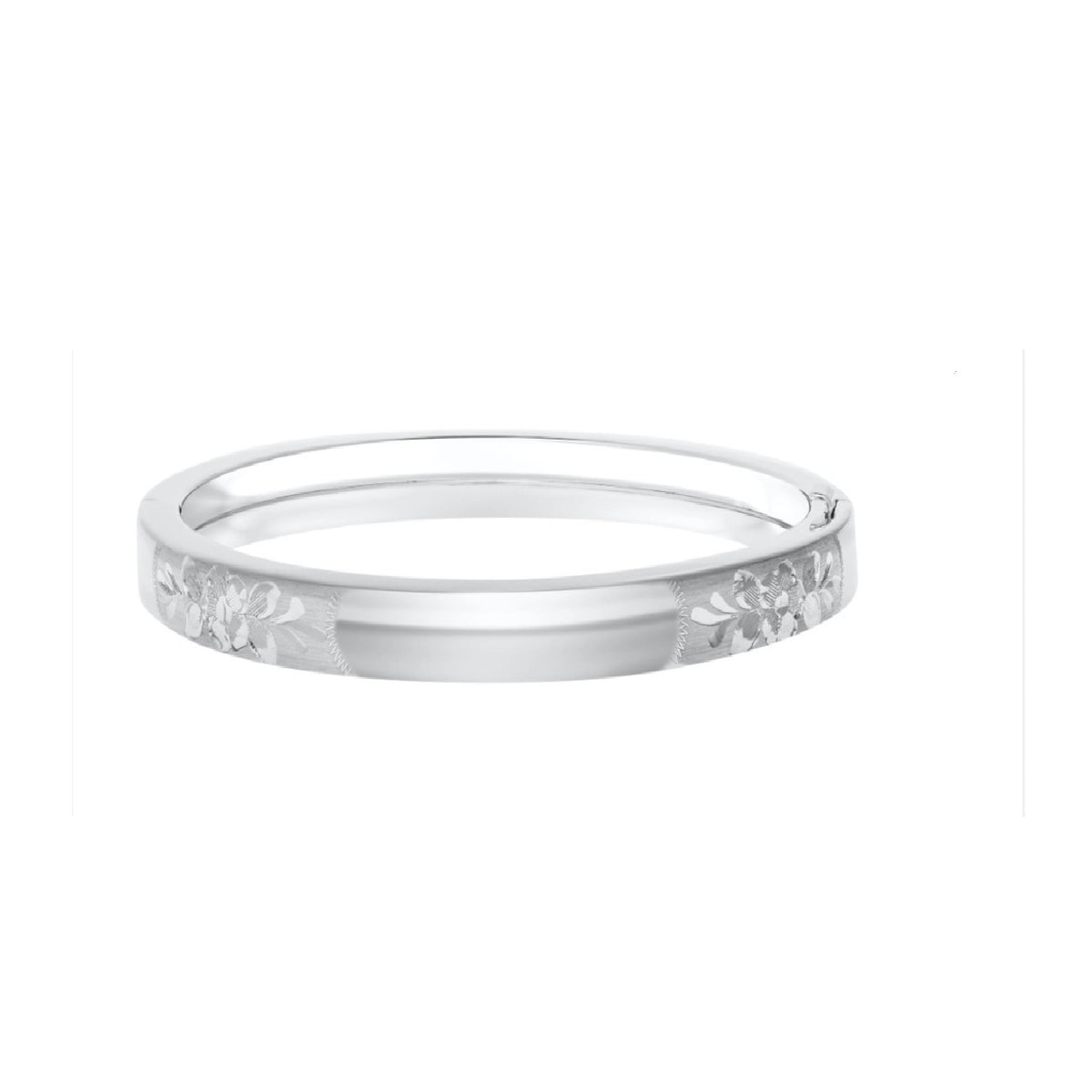Sterling Silver Child's Engraved Bangle Bracelet