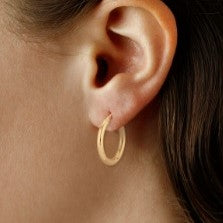 Yellow Gold Hoop Earrings