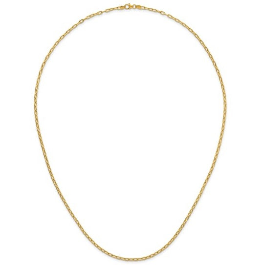 Yellow Gold Oval Link Chain