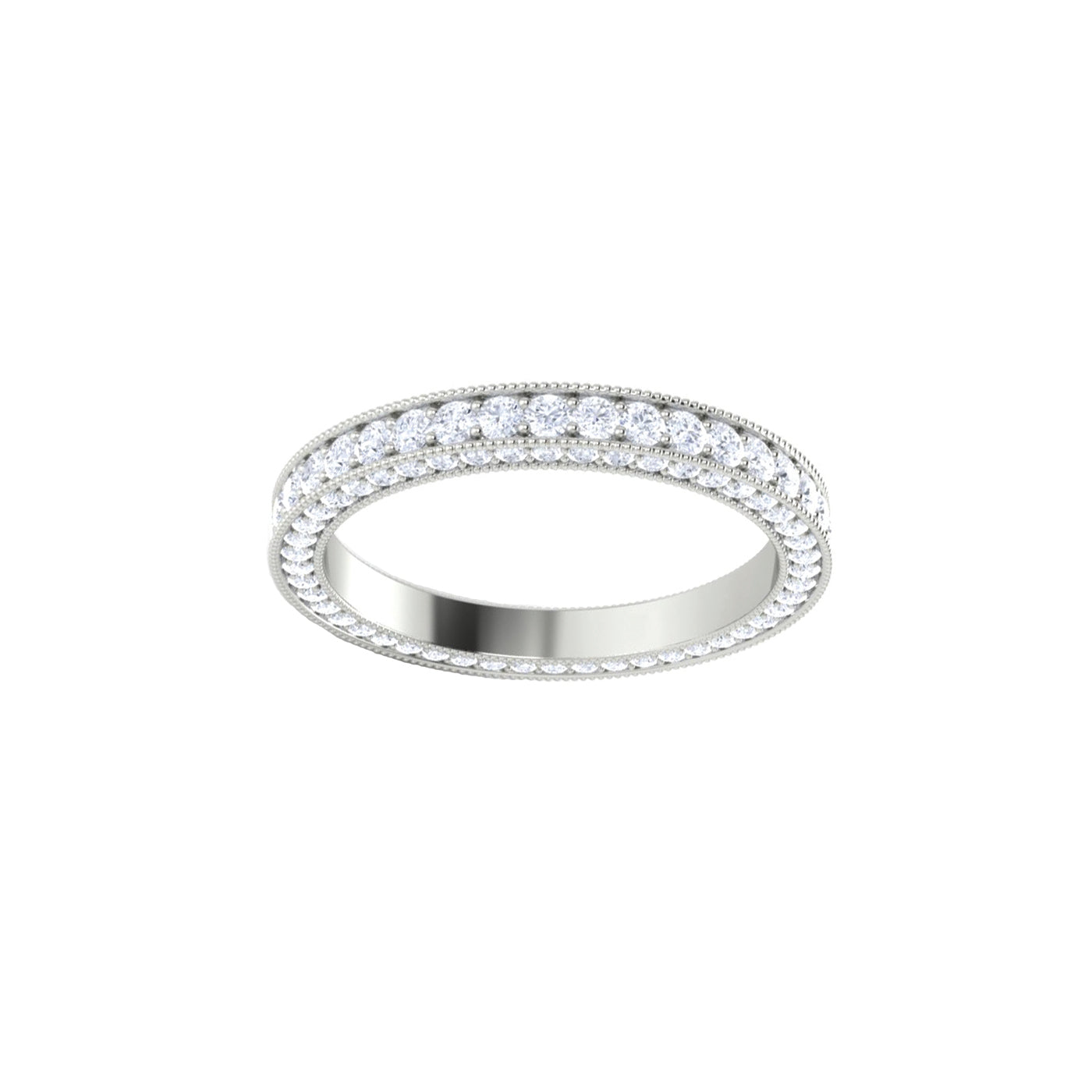 Milgrain Diamond Eternity Band