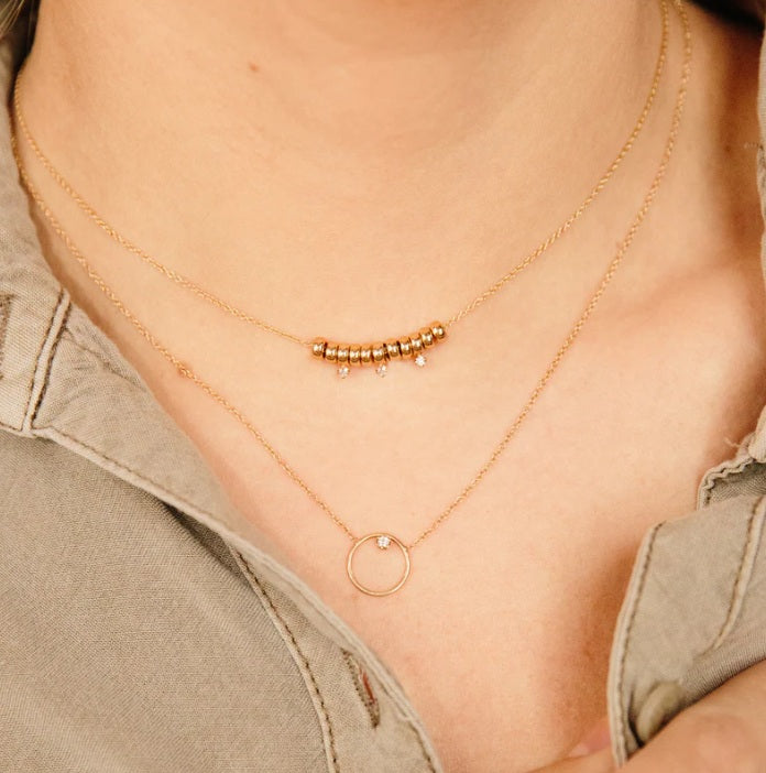 Zoë Chicco Diamond Circle Necklace