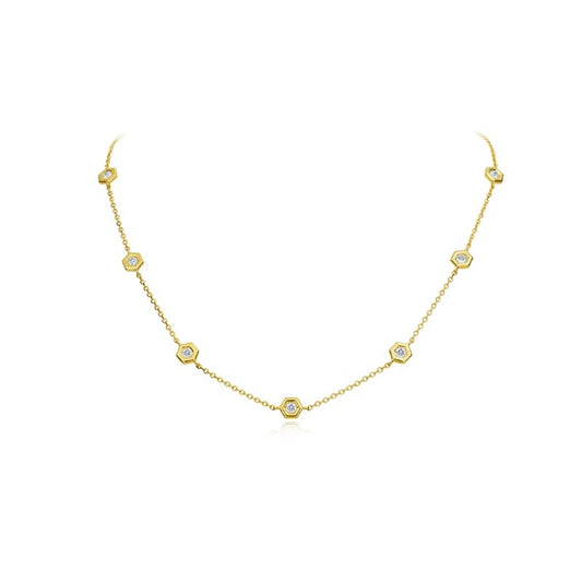 Gumuchian Mini B Diamond Necklace