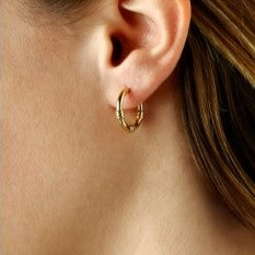 Yellow Gold Hoop Earrings