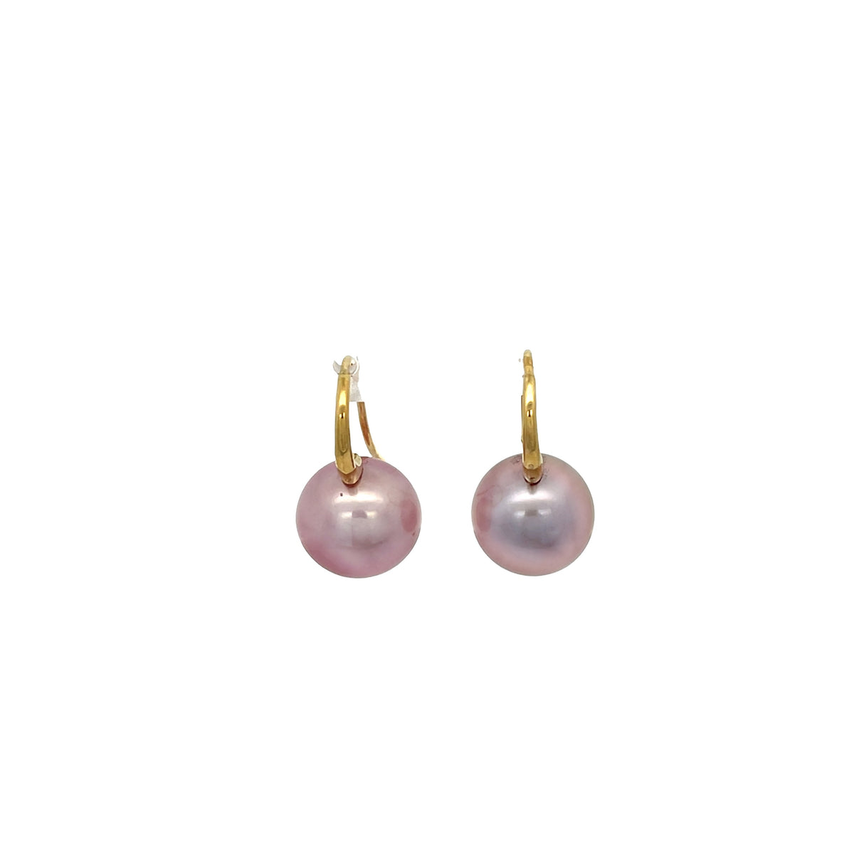 Freshwater Pearl and Gold Earrings