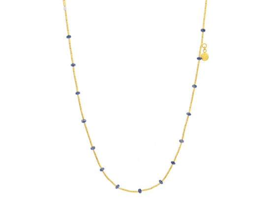 Gurhan Rain Blue Sapphire Bead Necklace