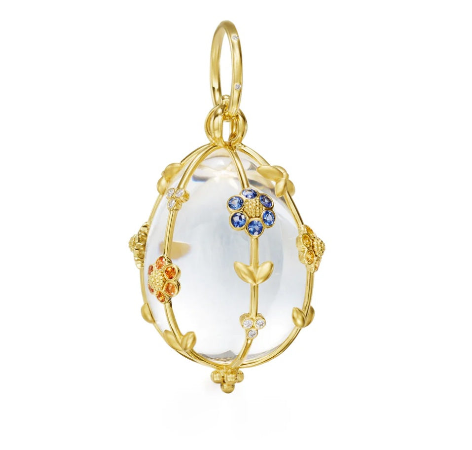 Temple St. Clair Fiori Rock Crystal Amulet