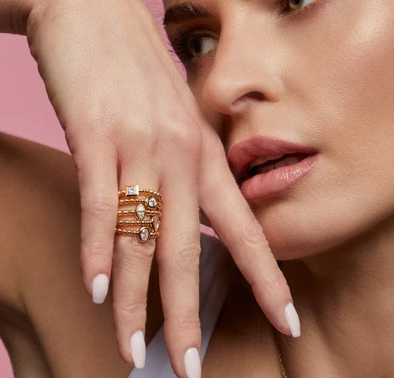 Gumuchian Nutmeg Stack Diamond Ring