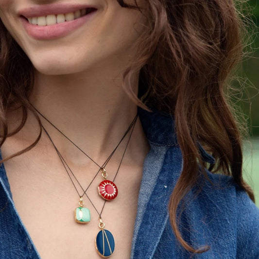 Monica Rich Kosann Red Enamel Locket