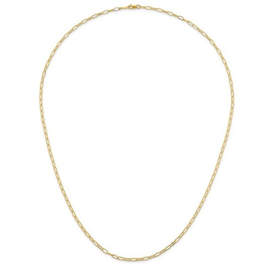 Yellow Gold Cable Link Chain