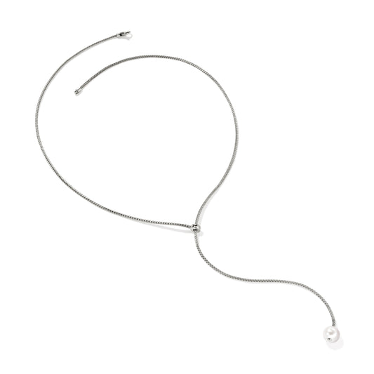 John Hardy Essentials Pearl Lariat Necklace
