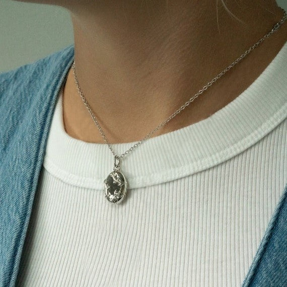 Monica Rich Kosann Silver Vine Locket