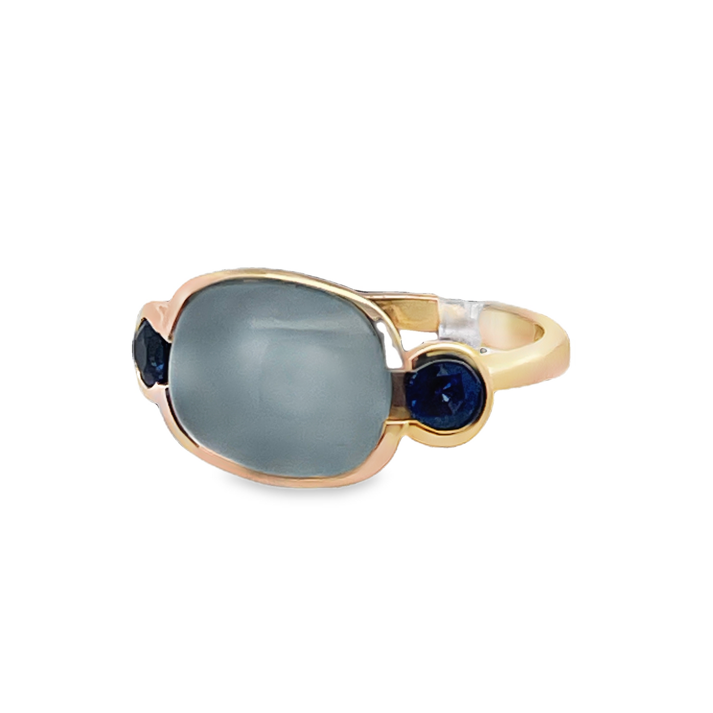 Ray Griffiths Aqua and Blue Sapphire Ring