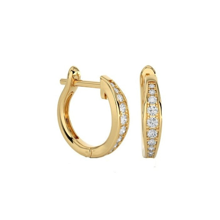 Diamond Hoop Earrings