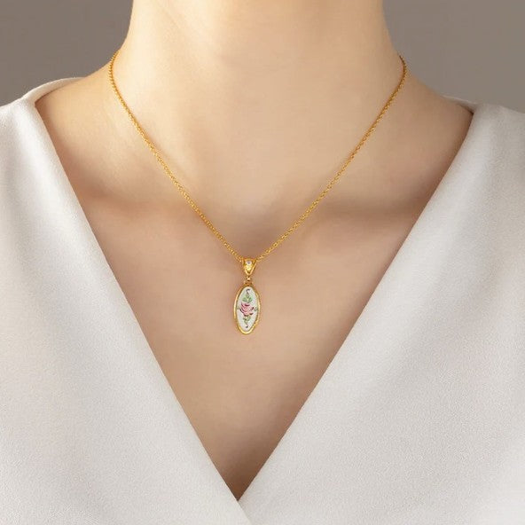 Gurhan Antiquities Gullioche and Diamond Pendant