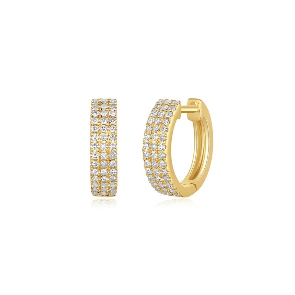 Diamond Hoop Earrings