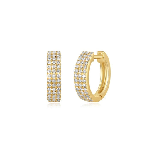 Diamond Hoop Earrings