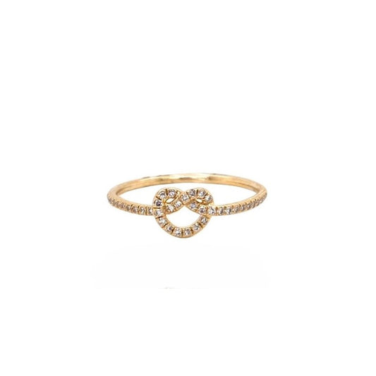 Diamond Knot Ring