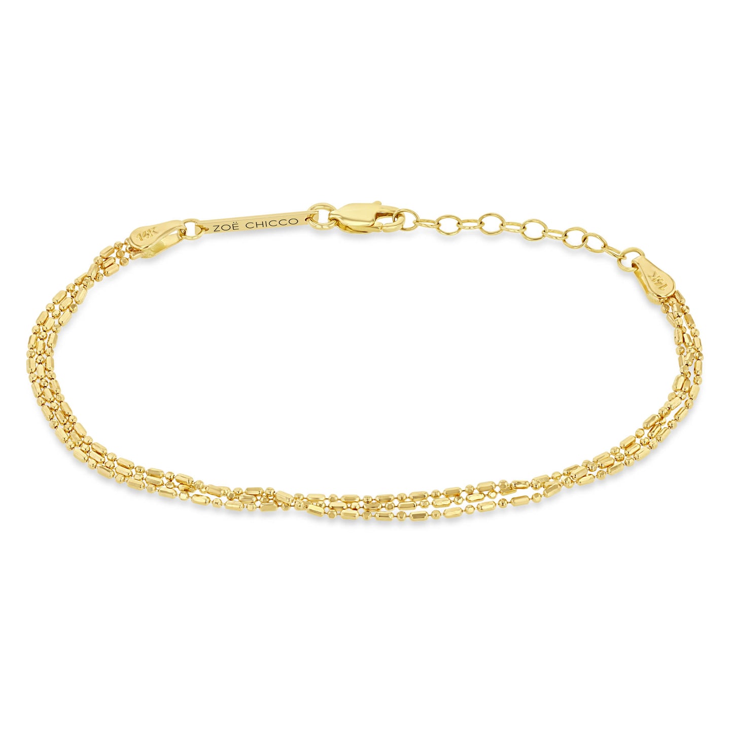Zoe Chicco Gold Bead Bracelet