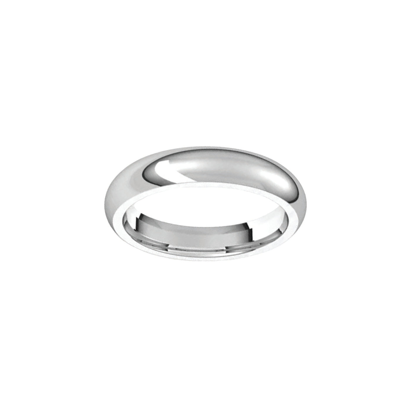 Platinum 4mm Band Ring