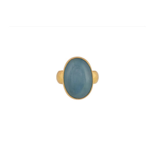 Gurhan Rune Aquamarine Ring