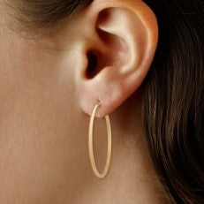 Yellow Gold Hoop Earrings