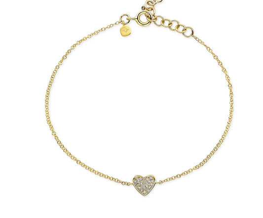 Diamond Heart Bracelet