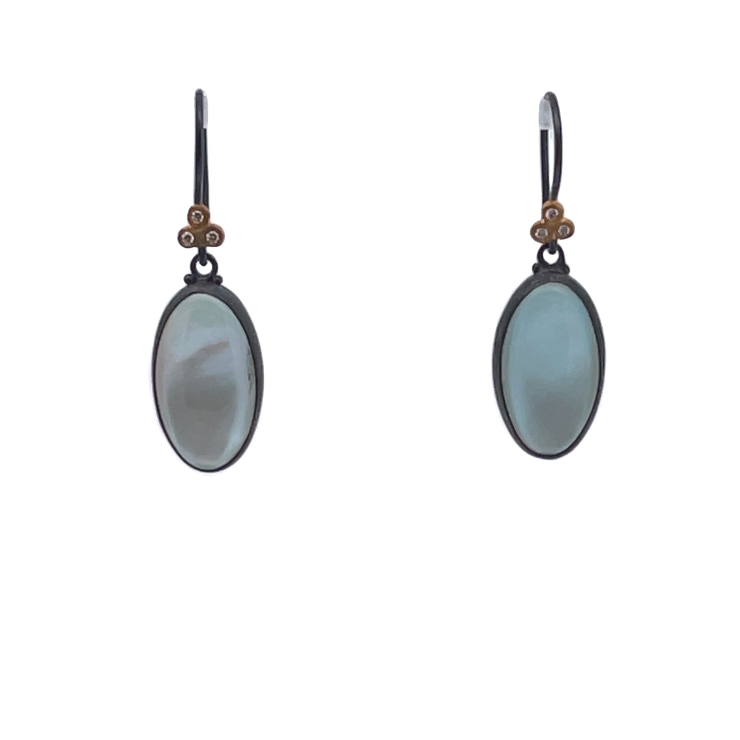 Lika Behar Silver Blue Topaz Drop Earrings