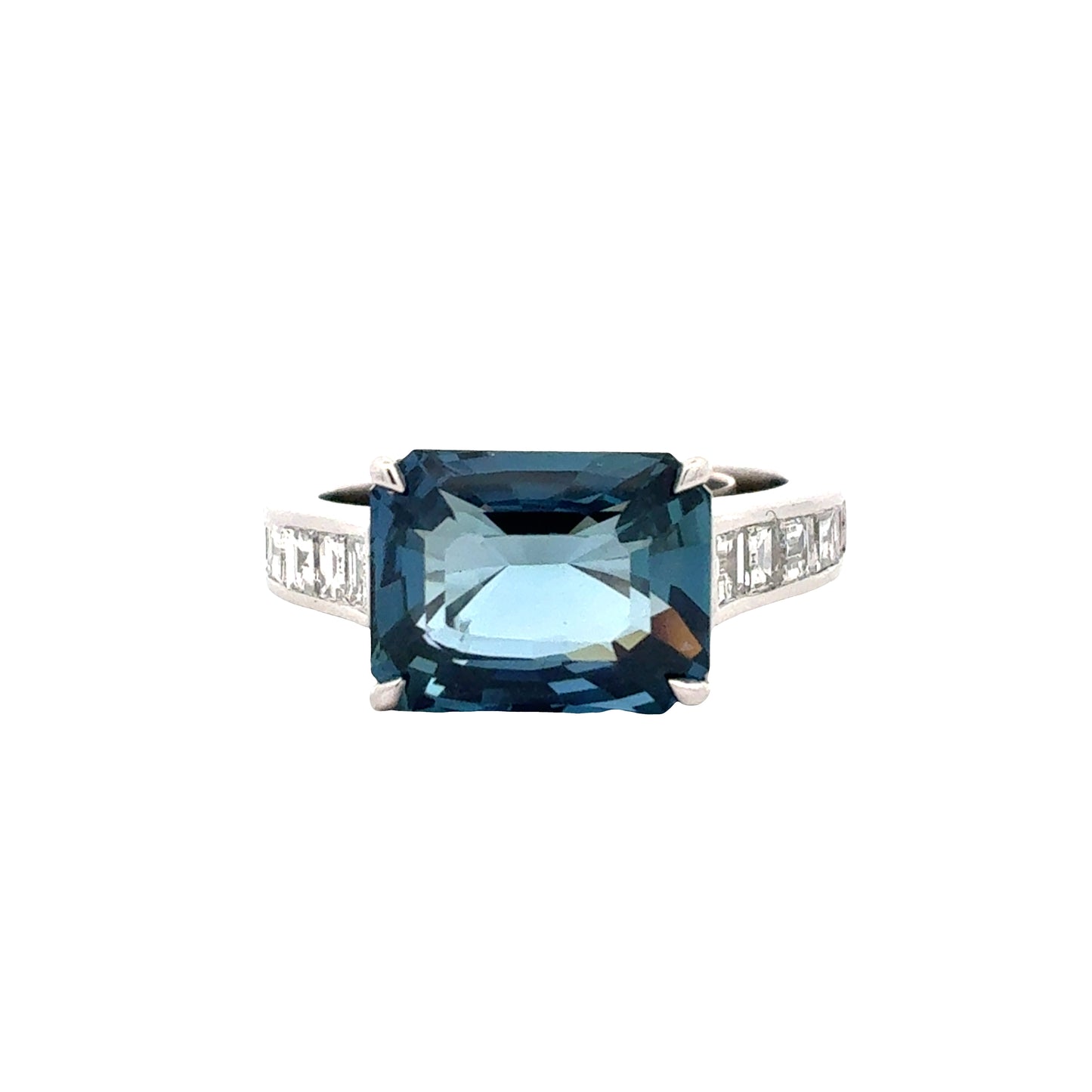 Robert Procop Blue Sapphire and Diamond Ring