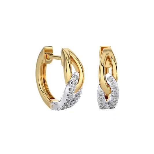 Diamond Hoop Earrings