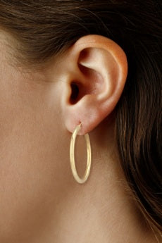 Yellow Gold Hoop Earrings