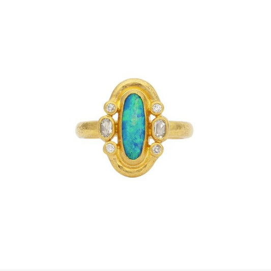 Gurhan Muse Gold Opal & Diamond Ring