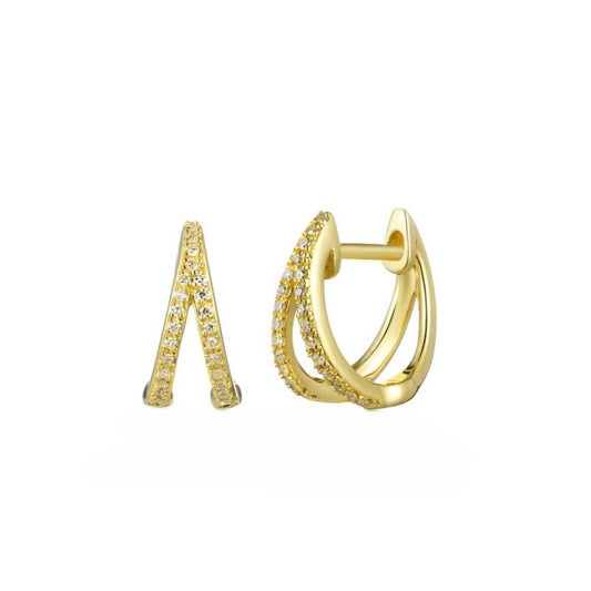 Diamond Hoop Earrings