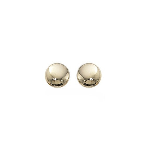 Yellow Gold Ball Stud Earrings