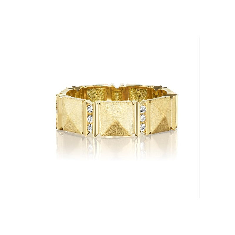 Chris Correia Wide Sugarloaf Diamond Band Ring
