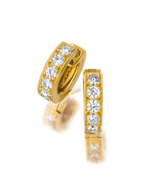 Suna Diamond Huggie Earrings