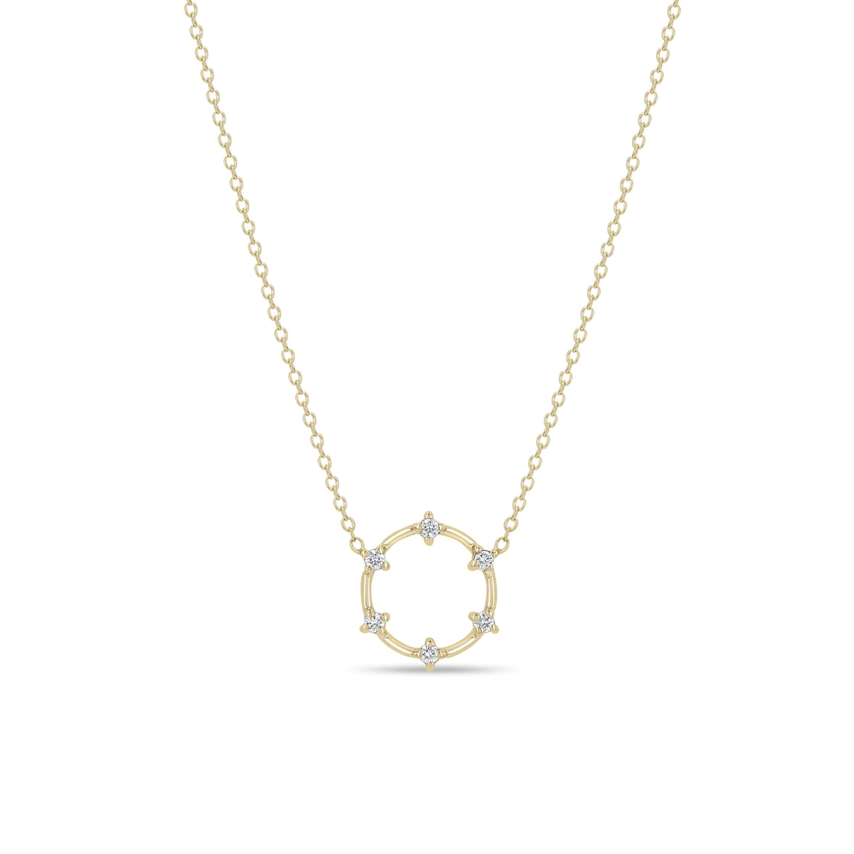 Zoë Chicco Circle Diamond Necklace