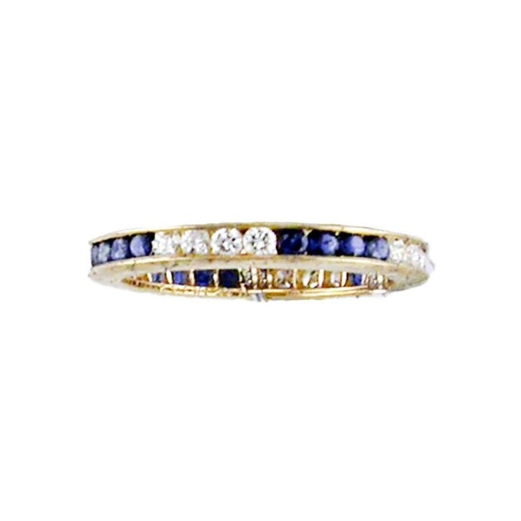 Suna Sapphire & Diamond Eternity Band