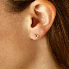 Yellow Gold Stud Earrings