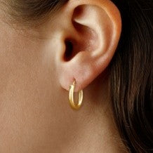 Yellow Gold Hoop Earrings