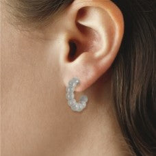 Sterling Silver Large Hoop Earrings