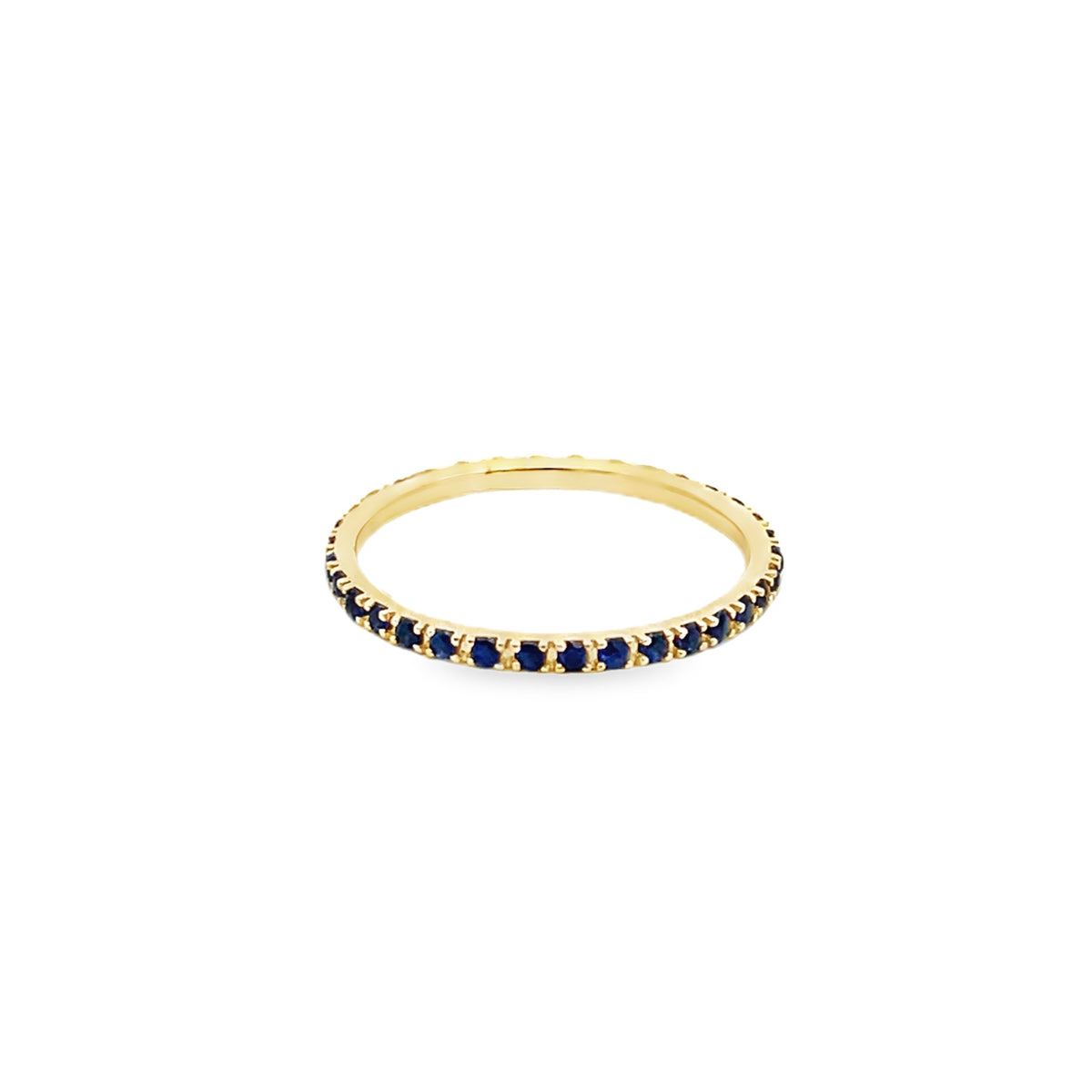Blue Sapphire Eternity Band
