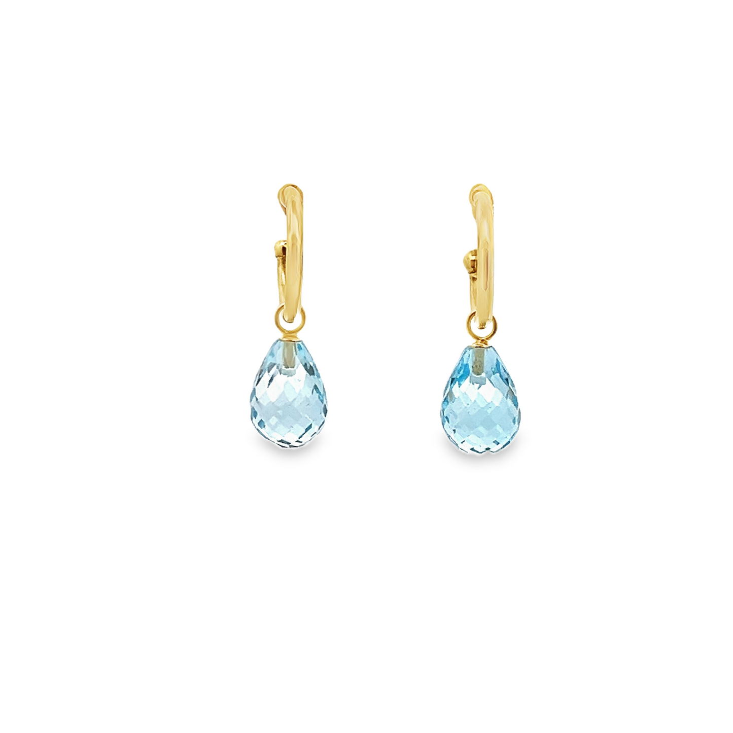 Blue Topaz Briolette Earrings